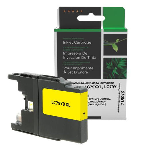 REMANUFACTURED BROTHER EXTRA HIGH YIELD YELLOW INK CARTRIDGE  - LC79XXL, LC79Y