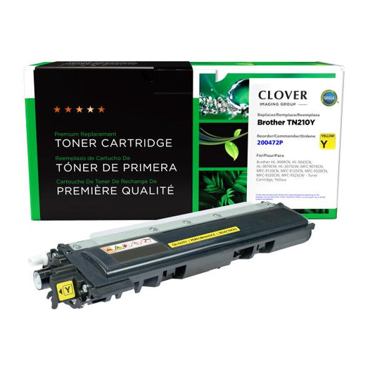 REMANUFACTURED BROTHER YELLOW TONER CARTRIDGE  - TN210Y