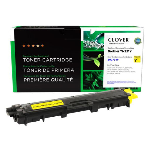 MSE REMANUFACTURED BROTHER YELLOW TONER CARTRIDGE  - TN221Y