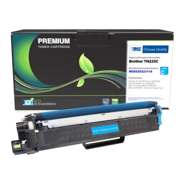 MSE REMANUFACTURED BROTHER CYAN TONER CARTRIDGE  - TN223C