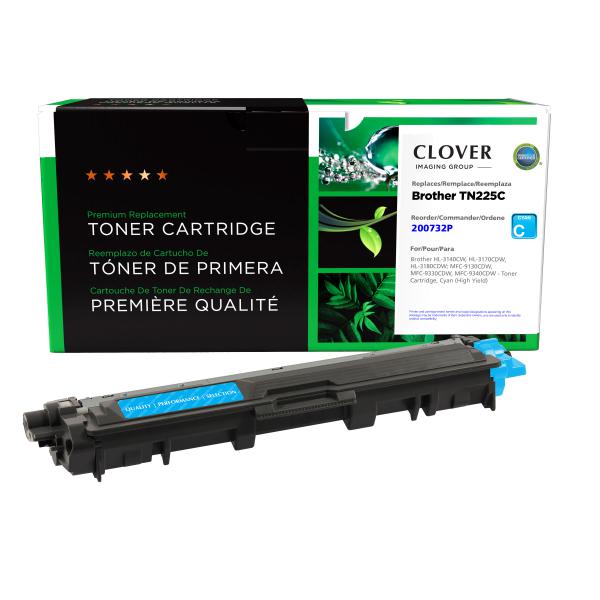 REMANUFACTURED BROTHER HIGH YIELD CYAN TONER CARTRIDGE  - TN225C