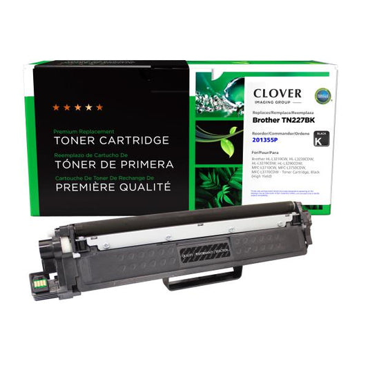 REMANUFACTURED BROTHER HIGH YIELD BLACK TONER CARTRIDGE  - TN227BK