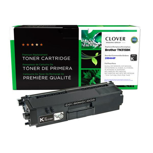 MSE REMANUFACTURED BROTHER HIGH YIELD BLACK TONER CARTRIDGE  - TN315BK