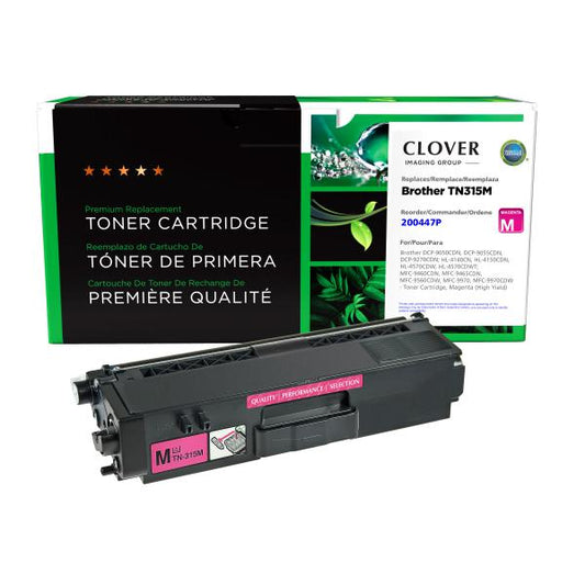 MSE REMANUFACTURED BROTHER HIGH YIELD MAGENTA TONER CARTRIDGE  - TN315M