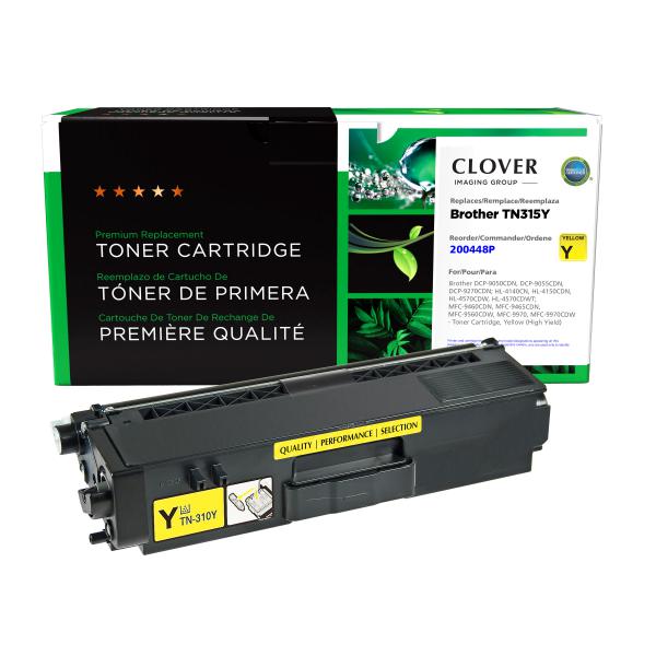 REMANUFACTURED BROTHER HIGH YIELD YELLOW TONER CARTRIDGE  - TN315Y