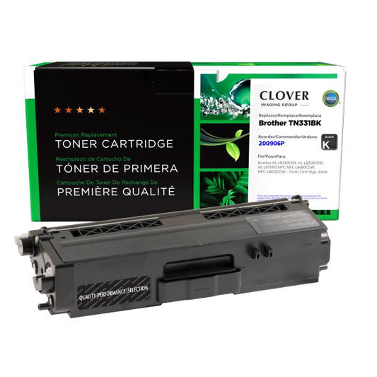 MSE REMANUFACTURED BROTHER BLACK TONER CARTRIDGE  - TN331BK