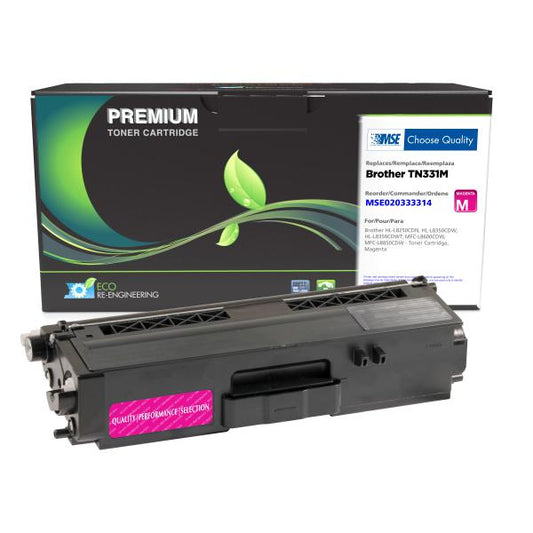 REMANUFACTURED BROTHER MAGENTA TONER CARTRIDGE  - TN331M