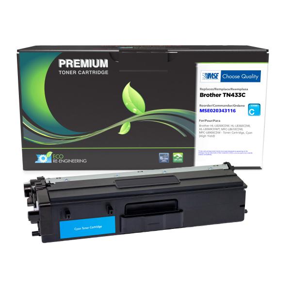 BROTHER MSE REMANUFACTURED HIGH YIELD CYAN TONER