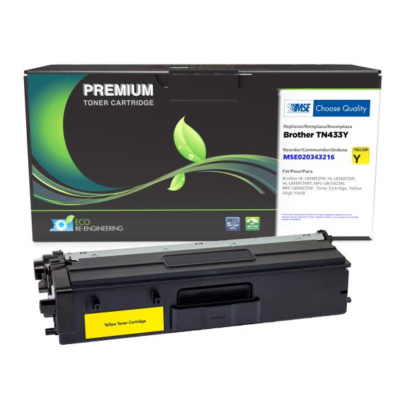 BROTHER MSE REMANUFACTURED HIGH YIELD YELLOW TONER