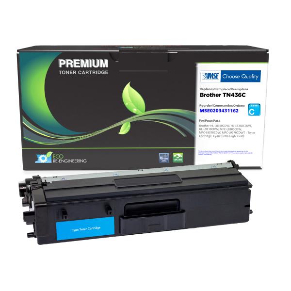 BROTHER MSE REMANUFACTURED EXTRA HIGH YIELD CYAN TONER