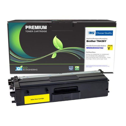 BROTHER MSE REMANUFACTURED EXTRA HIGH YIELD YELLOW TONER