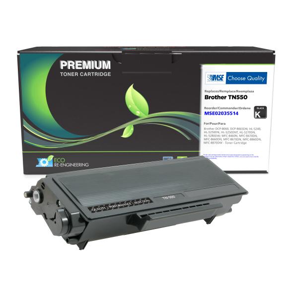 MSE REMANUFACTURED BROTHER TONER CARTRIDGE  - TN550