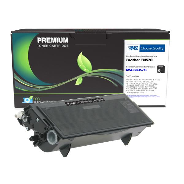 MSE REMANUFACTURED BROTHER HIGH YIELD TONER CARTRIDGE  - TN570