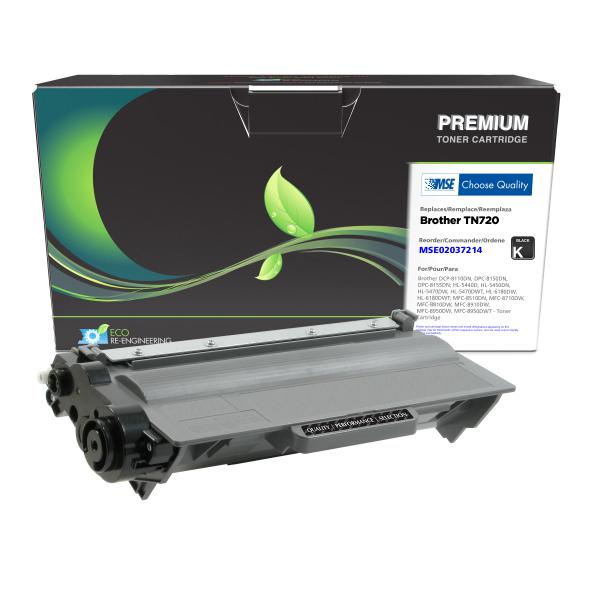 MSE REMANUFACTURED BROTHER TONER CARTRIDGE  - TN720