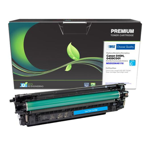 MSE REMANUFACTURED CANON HIGH YIELD CYAN TONER CARTRIDGE  - 0459C001