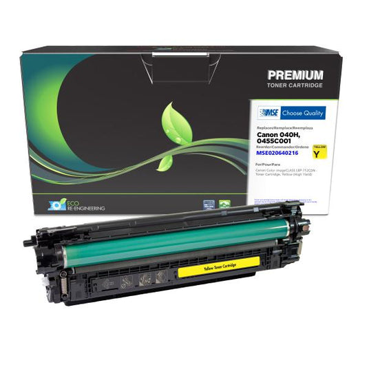 MSE REMANUFACTURED CANON CANON HIGH YIELD YELLOW TONER CARTRIDGE  - 0455C001