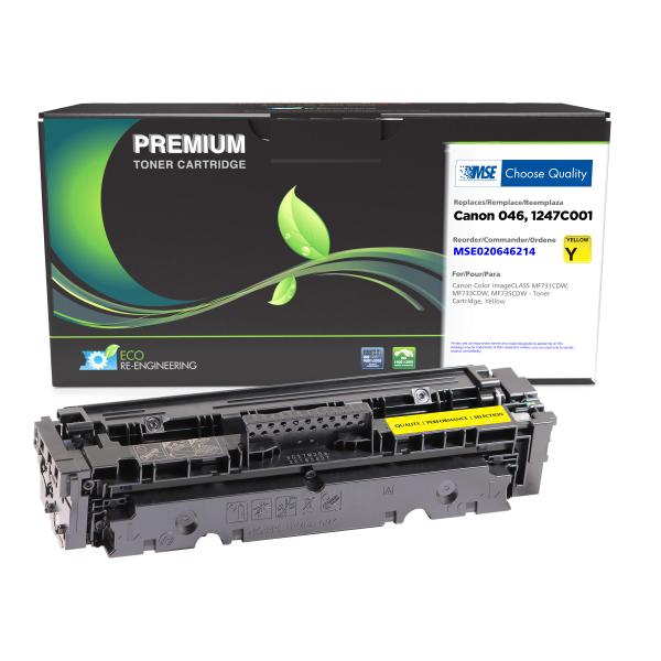 MSE REMANUFACTURED CANON YELLOW TONER CARTRIDGE  - 1247C001