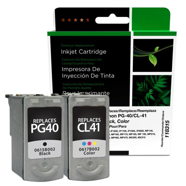 REMANUFACTURED CANON BLACK, COLOR INK CARTRIDGES  - 0615B002, 0617B002