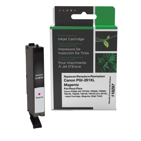 REMANUFACTURED CANON HIGH YIELD MAGENTA INK CARTRIDGE  - 2035C001, CLI-281XL