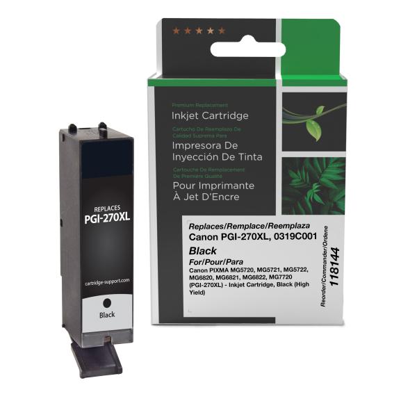 REMANUFACTURED CANON HIGH YIELD BLACK INK CARTRIDGE  - 0319C001