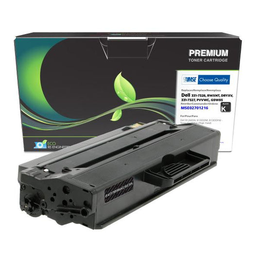 REMANUFACTURED DELL HIGH YIELD TONER CARTRIDGE  - 331-7328, RWXNT, DRYXV, 331-7327, PVVWC, G9W85