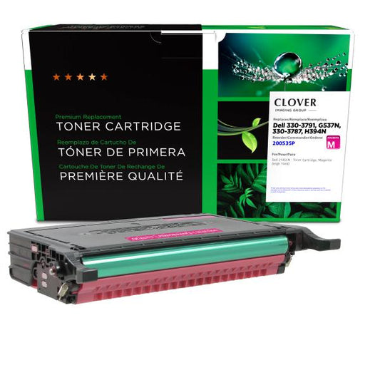 REMANUFACTURED DELL HIGH YIELD MAGENTA TONER CARTRIDGE  - 330-3791, G537N, 330-3787, H394N