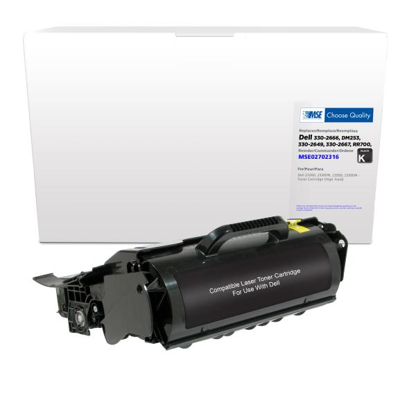 MSE REMANUFACTURED DELL HIGH YIELD TONER CARTRIDGE  - 330-2666, DM253, 330-2649, 330-2667, RR700, 330-2650