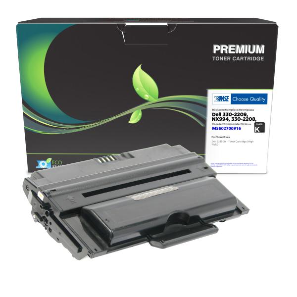 MSE REMANUFACTURED DELL HIGH YIELD TONER CARTRIDGE  - 330-2209, NX994, 330-2208, NX993