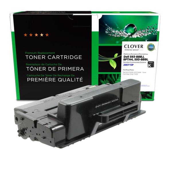 REMANUFACTURED DELL HIGH YIELD TONER CARTRIDGE  - 593-BBBJ, 8PTH4, 593-BBBI, N2XPF, C7D6F, NWYPG