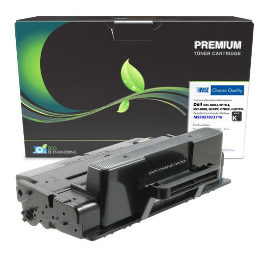 REMANUFACTURED DELL HIGH YIELD TONER CARTRIDGE  - 593-BBBJ, 8PTH4, 593-BBBI, N2XPF, C7D6F, NWYPG