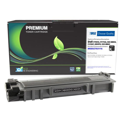 REMANUFACTURED DELL HIGH YIELD TONER CARTRIDGE  - P7RMX, PVTHG, 593-BBKD, CVXGF, 2RMPM, 593-BBKC