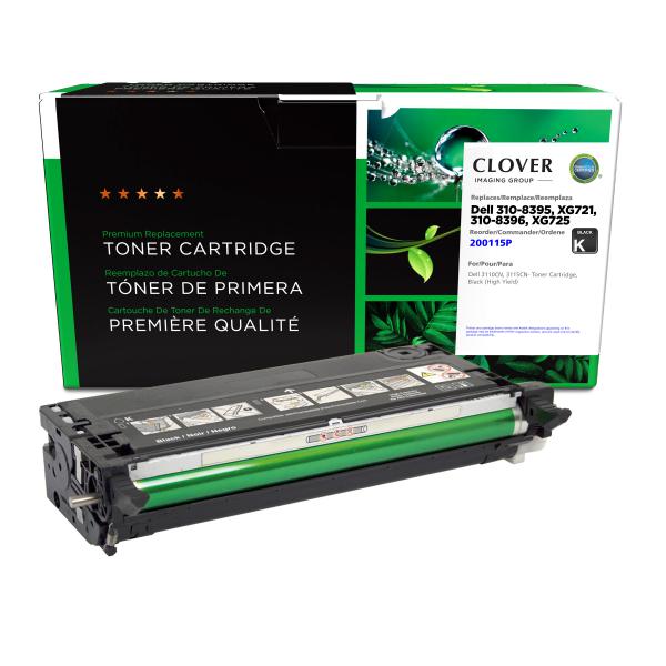 REMANUFACTURED DELL HIGH YIELD BLACK TONER CARTRIDGE  - 310-8395, XG721, 310-8396, XG725, 310-8092, 310-8093