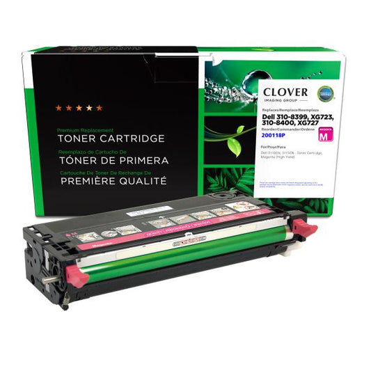 REMANUFACTURED DELL HIGH YIELD MAGENTA TONER CARTRIDGE  - 310-8399, XG723, 310-8400, XG727, 310-8096, 310-8097