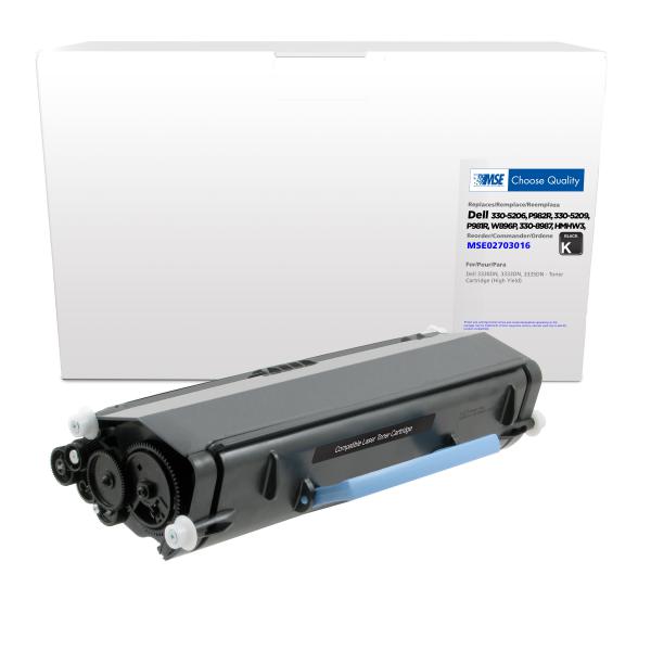 MSE REMANUFACTURED DELL HIGH YIELD TONER CARTRIDGE  - 330-5206, P982R, 330-5209, P981R, W896P, 330-8987, HMHW3, 330-8573, N27GW