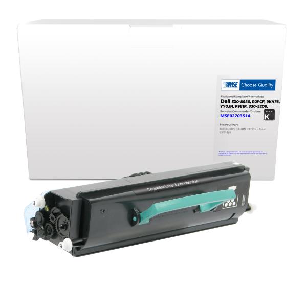 MSE REMANUFACTURED DELL TONER CARTRIDGE  - 330-8986, R2PCF, 9KH76, YY0JN, P981R, 330-5209, 330-8573, N27GW