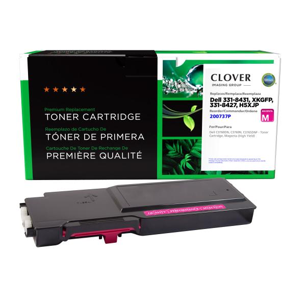 REMANUFACTURED DELL HIGH YIELD MAGENTA TONER CARTRIDGE  - 331-8431, XKGFP, 331-8427, H5XJP