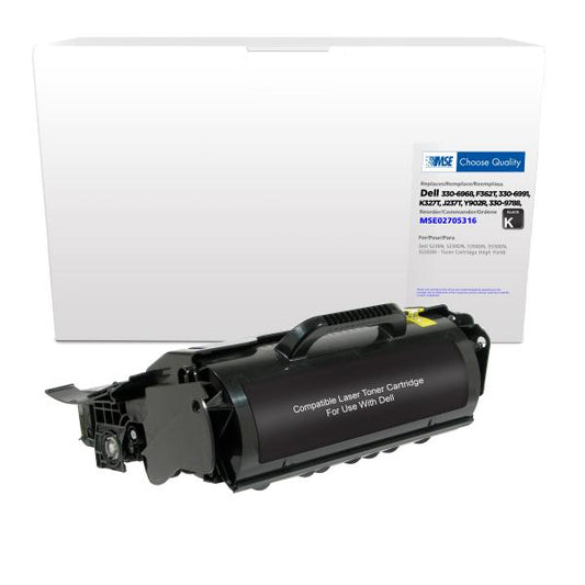 MSE REMANUFACTURED DELL HIGH YIELD TONER CARTRIDGE  - 330-6968, F362T, 330-6991, K327T, J237T, Y902R, 330-9788, V8KHY, 330-9787, 1TMYH