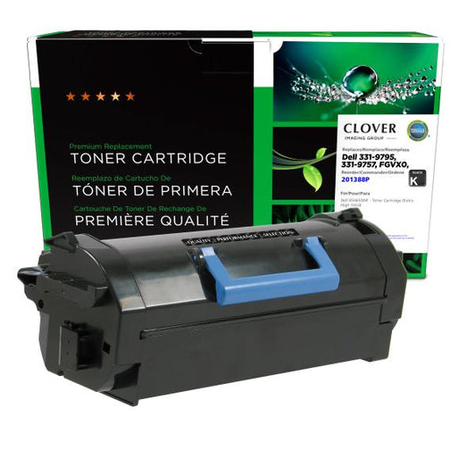 REMANUFACTURED DELL EXTRA HIGH YIELD TONER CARTRIDGE  - 331-9795, 331-9757, FGVX0, G7TY4, GW3G4, YT3W1