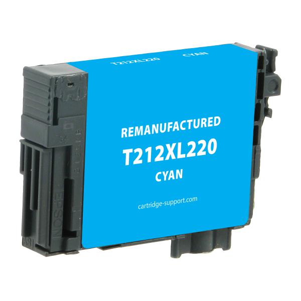 REMANUFACTURED EPSON HIGH CAPACITY CYAN INK CARTRIDGE  - T212XL, T212XL220