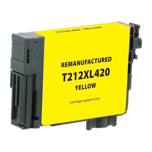 REMANUFACTURED EPSON HIGH CAPACITY YELLOW INK CARTRIDGE  - T212XL, T212XL420