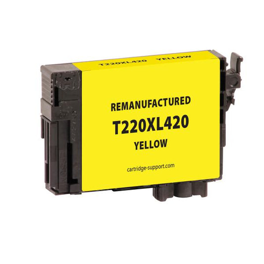 REMANUFACTURED EPSON HIGH CAPACITY YELLOW INK CARTRIDGE  - T220XL, T220XL420