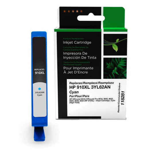 REMANUFACTURED HP HIGH YIELD CYAN INK CARTRIDGE  - 3YL62AN