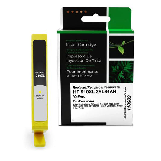 REMANUFACTURED HP HIGH YIELD YELLOW INK CARTRIDGE  - 3YL64AN