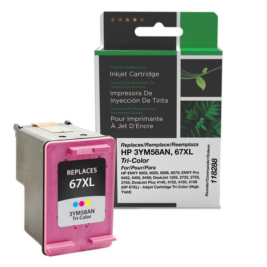 REMANUFACTURED HP HIGH YIELD TRI-COLOR INK CARTRIDGE  - 3YM58AN