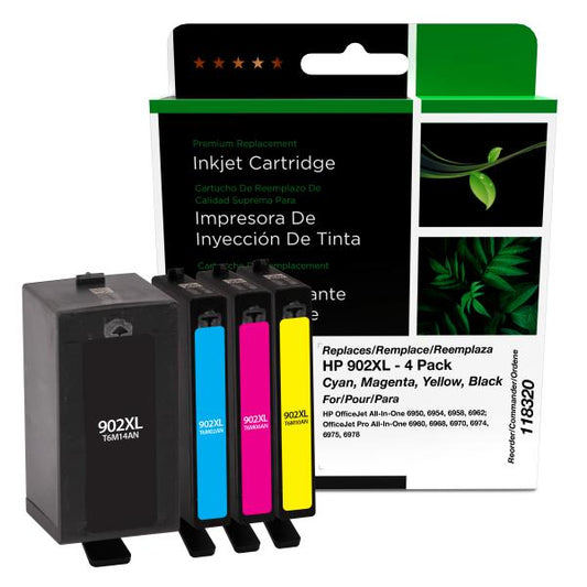 REMANUFACTURED HP HIGH YIELD BLACK, CYAN, MAGENTA, YELLOW INK CARTRIDGES  - T6M02AN, T6M06AN, T6M10AN, T6M14AN