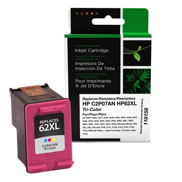 REMANUFACTURED HP HIGH YIELD TRI-COLOR INK CARTRIDGE  - C2P07AN