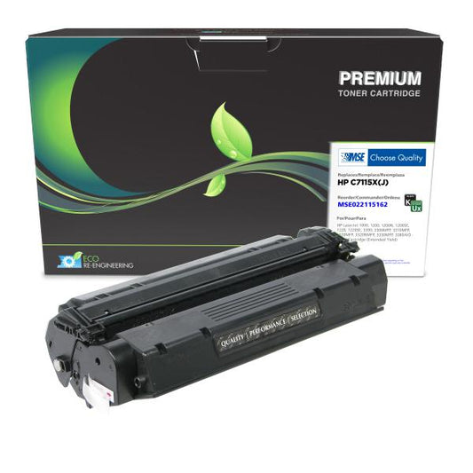 MSE REMANUFACTURED HP EXTENDED YIELD TONER CARTRIDGE  - C7115X(J)