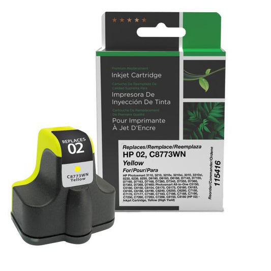 REMANUFACTURED HP HIGH YIELD YELLOW INK CARTRIDGE  - C8773WN