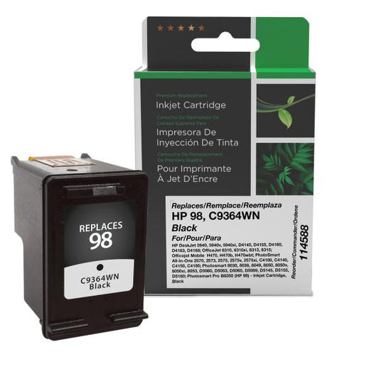 HP REMANUFACTURED BLACK INK