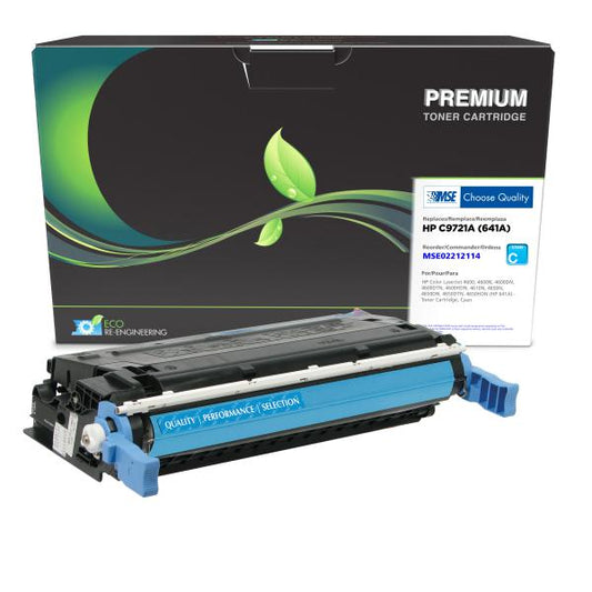 MSE REMANUFACTURED HP CYAN TONER CARTRIDGE  - C9721A